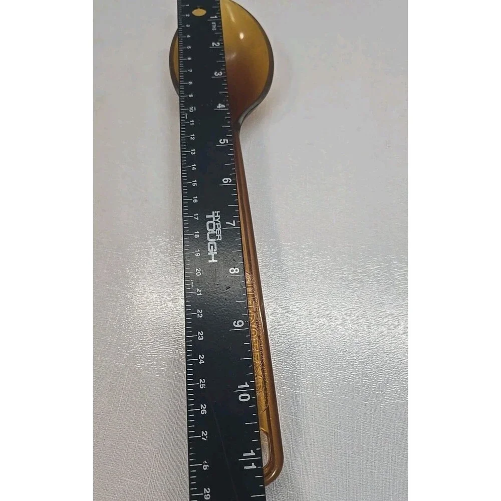 Vintage ULTRATEMP Serving Spoon Amber Plastic Robinson Knife Co 2102 USA